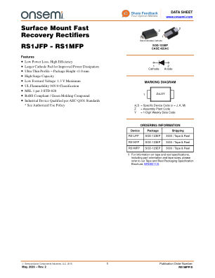 RS1MFP 数据手册首页