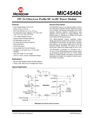 MIC45404YMP-TR 数据手册首页
