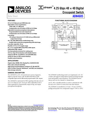ADN4605 datasheet cover page