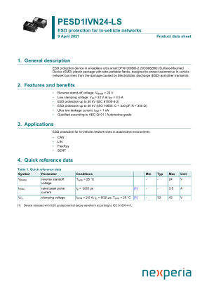 PESD1IVN24-LSYL datasheet cover page