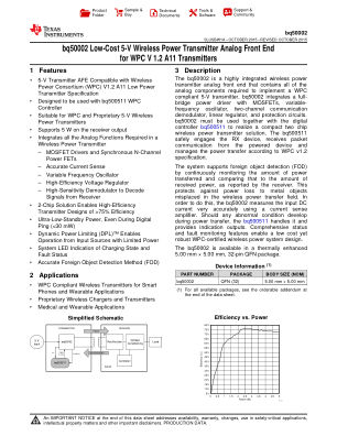 BQ50002 datasheet cover page