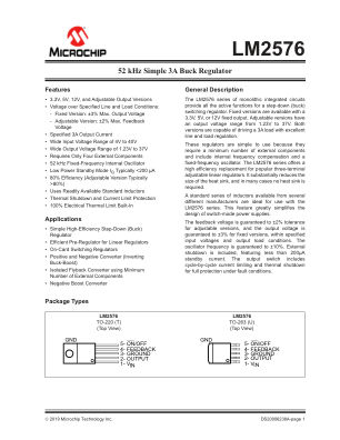 LM2576-5.0WU 数据手册首页