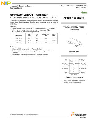AFT23H160-25S 数据手册首页
