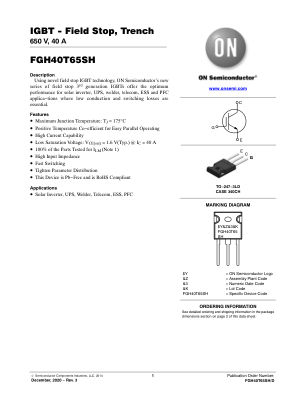 FGH40T65SH 数据手册首页