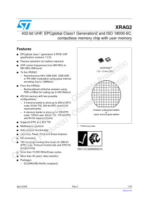 XRAG2 数据手册首页