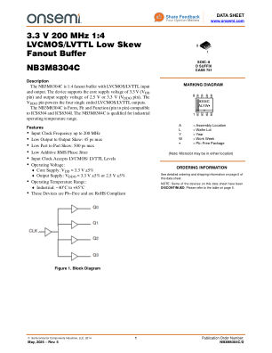NB3M8304C datasheet cover page