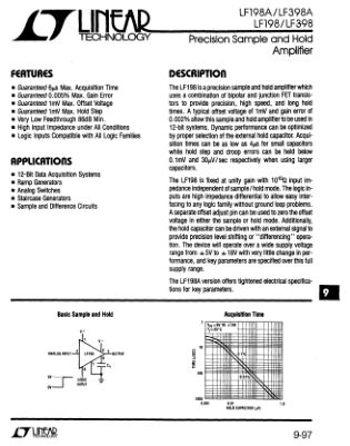 LT0198 datasheet cover page