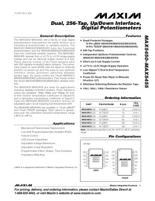 MAX5450-MAX5455 datasheet cover page