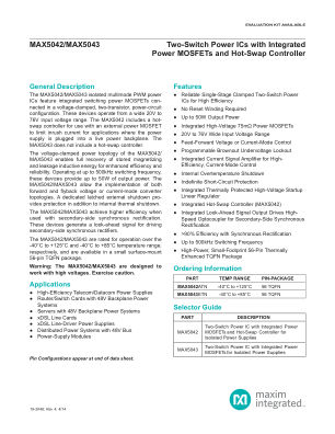 MAX5042-MAX5043 datasheet cover page