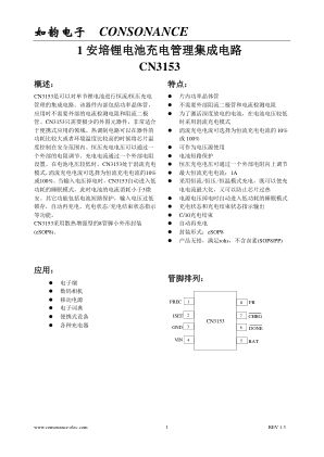 CN3153 数据手册首页