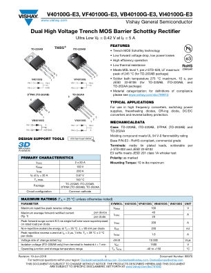 V40100G datasheet cover page