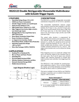 RS2G123 datasheet cover page
