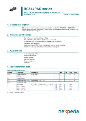 BC54PAS datasheet cover page