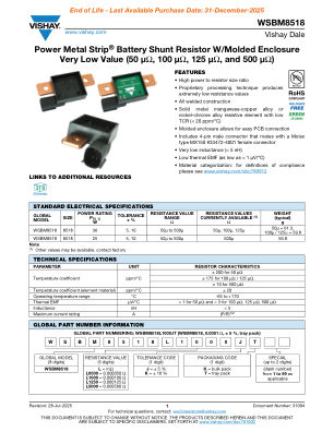 WSBM8518 数据手册首页