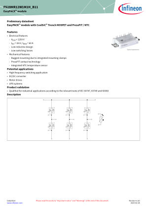 FS28MR12W1M1H-B11 datasheet cover page
