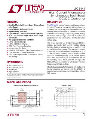 3441FC datasheet cover page