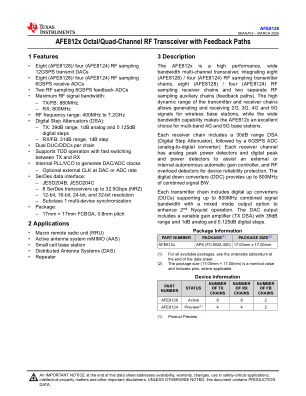 AFE8128 数据手册首页