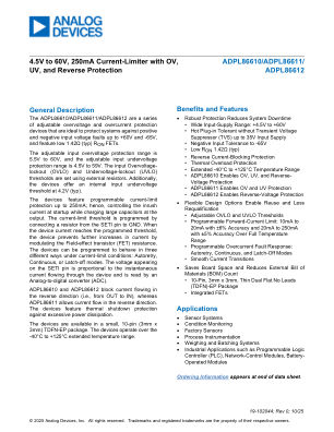 ADPL86610-11-12 datasheet cover page