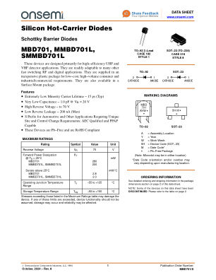 MBD701 数据手册首页