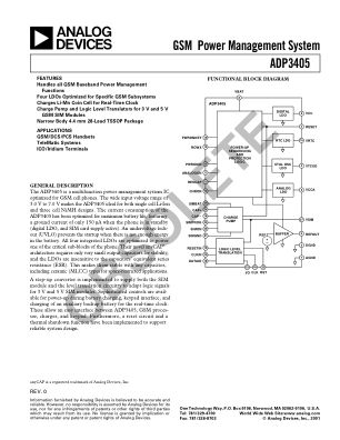 ADP3405 数据手册首页