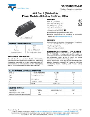VS-VSKDS201 datasheet cover page