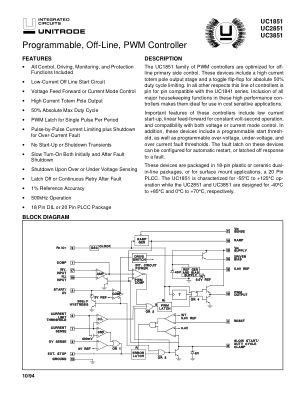 UC3851 datasheet cover page