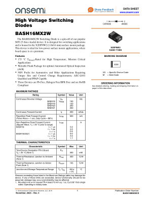 BASH16MX2W datasheet cover page