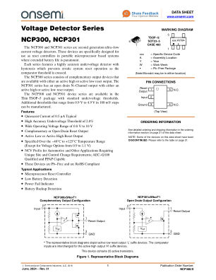 NCP300 datasheet cover page