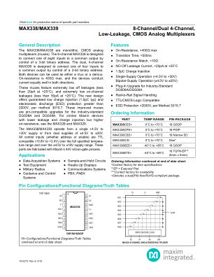 MAX338-MAX339 datasheet cover page