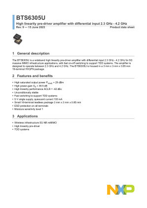 BTS6305U datasheet cover page