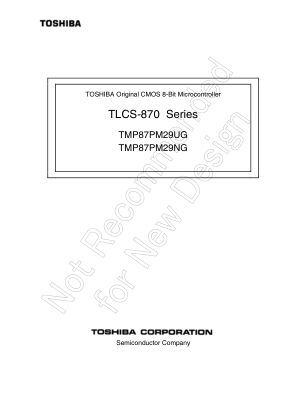TMP87PM29UG datasheet cover page