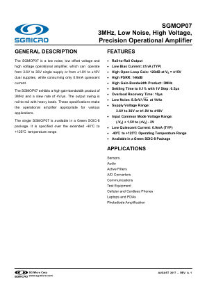 SGMOP07 datasheet cover page