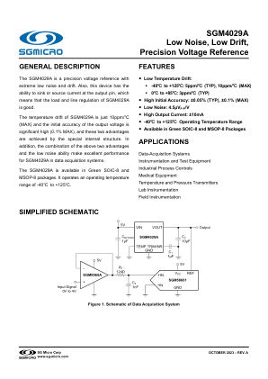 SGM4029A datasheet cover page