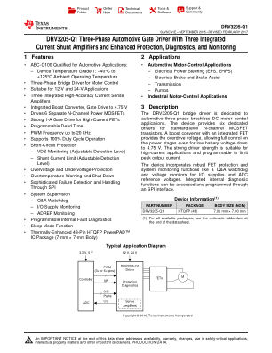 DRV3205-Q1 datasheet cover page