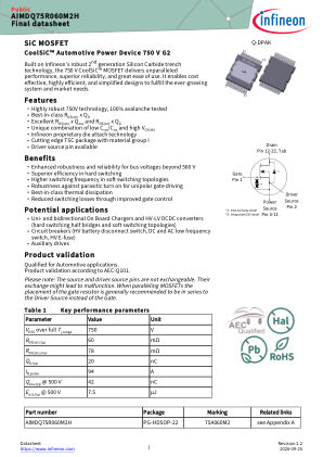 AIMDQ75R060M2H datasheet cover page