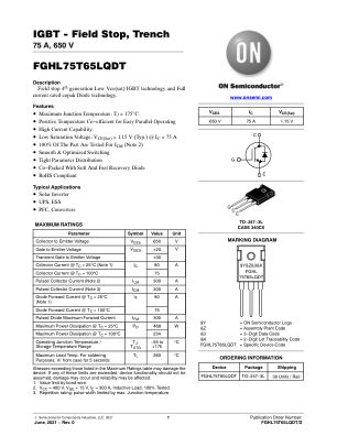 FGHL75T65LQDT datasheet cover page