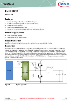 WCDSC006 datasheet cover page