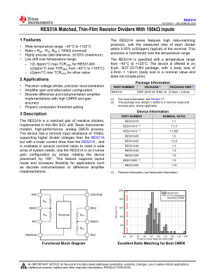 RES31A datasheet cover page