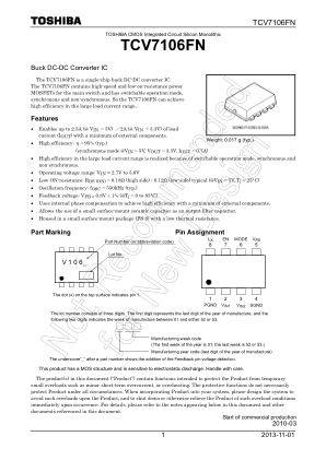 TCV7106FN 数据手册首页