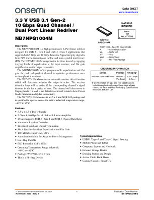 NB7NPQ1004M datasheet cover page