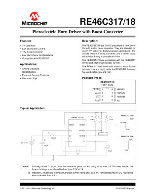 RE46C318S8TF 数据手册首页