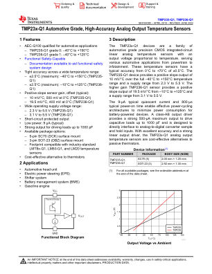 TMP236-Q1 数据手册首页