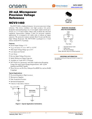NCV51460 datasheet cover page