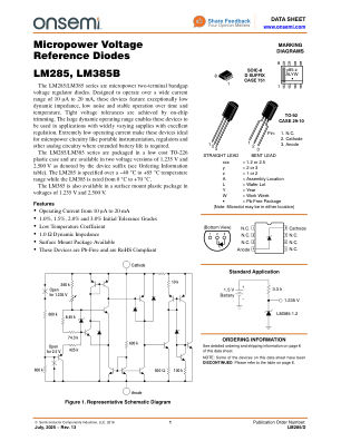 LM285 数据手册首页