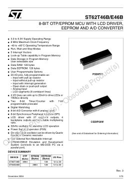 ST6246B datasheet cover page