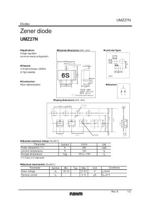UMZ27N 数据手册首页