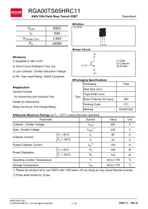 RGA00TS65HR datasheet cover page