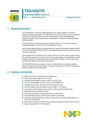 TEA1832TS datasheet cover page