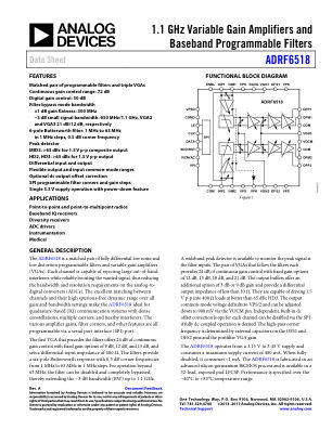 ADRF6518 datasheet cover page