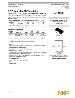 AFT31150N datasheet cover page